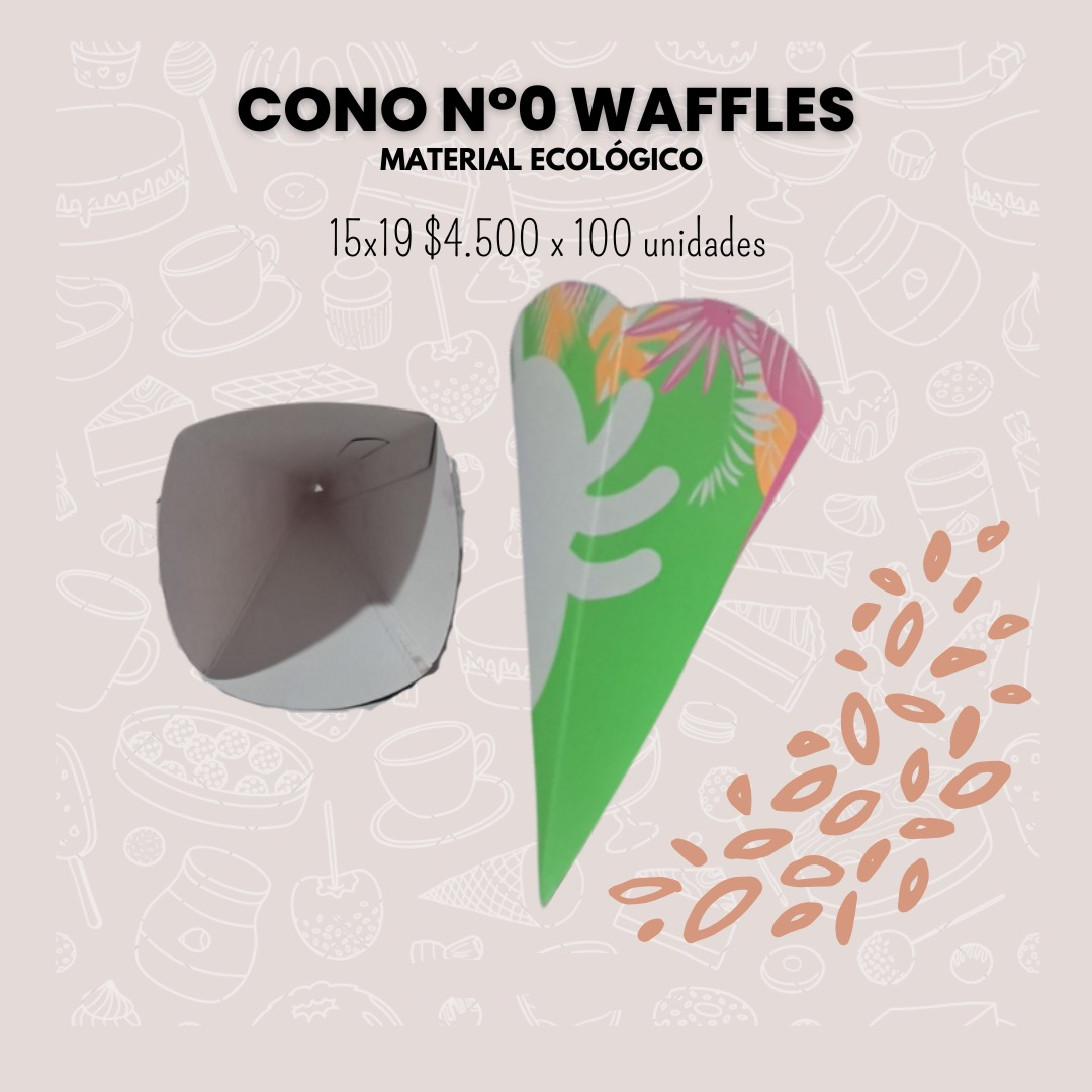 Cono N°0 Waffles cartón ecológico