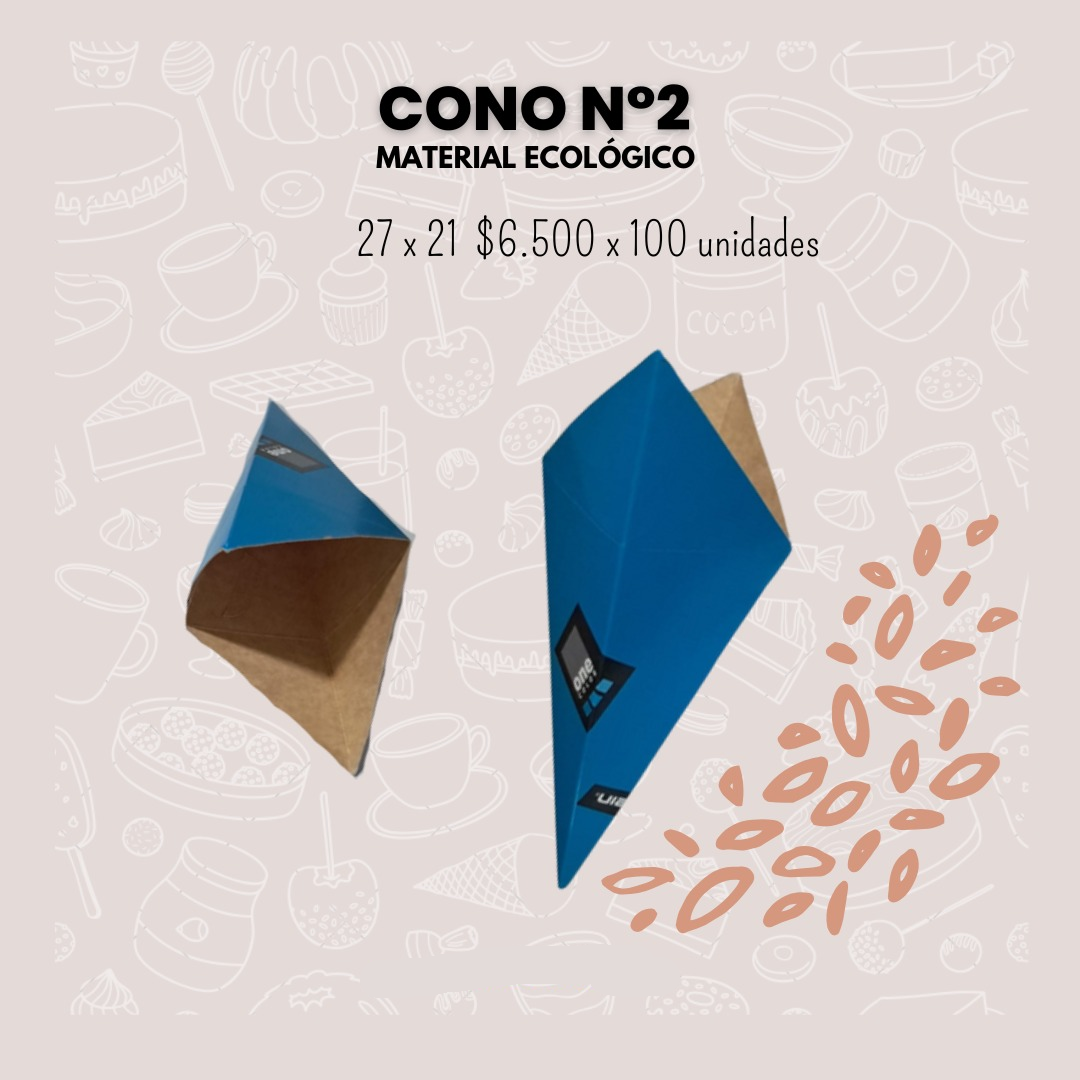 Cono N°2 cartón ecológico