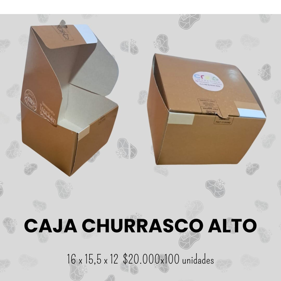 Caja churrasco alto