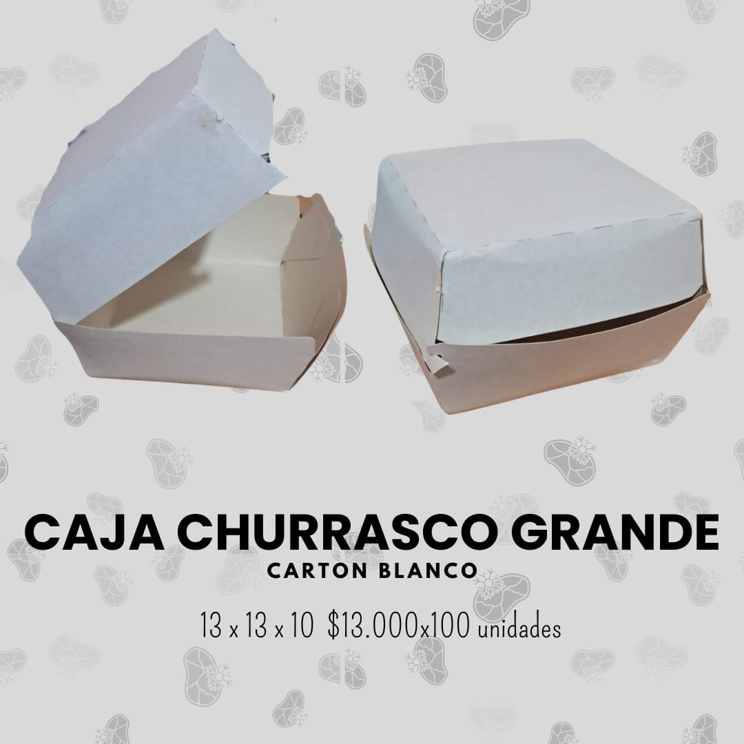 Caja churrasco grande blanco
