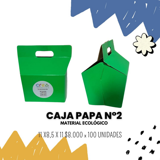 Caja papa N°2 cartón ecológico