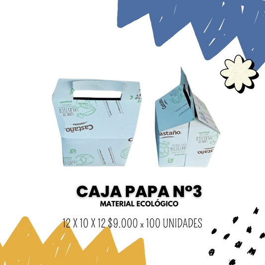 Caja papa N°3 cartón ecológico