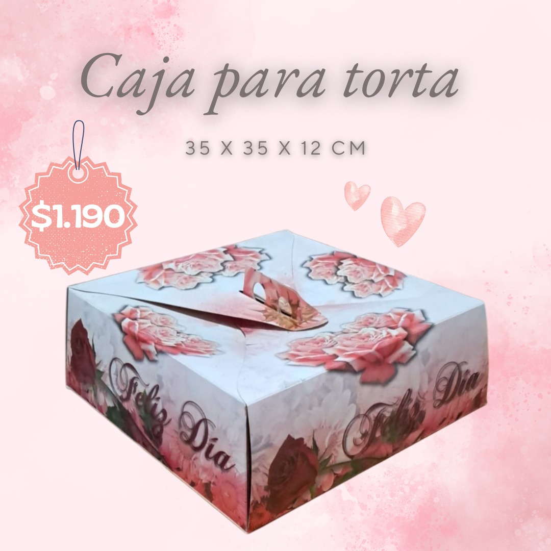 Caja para torta Feliz Día