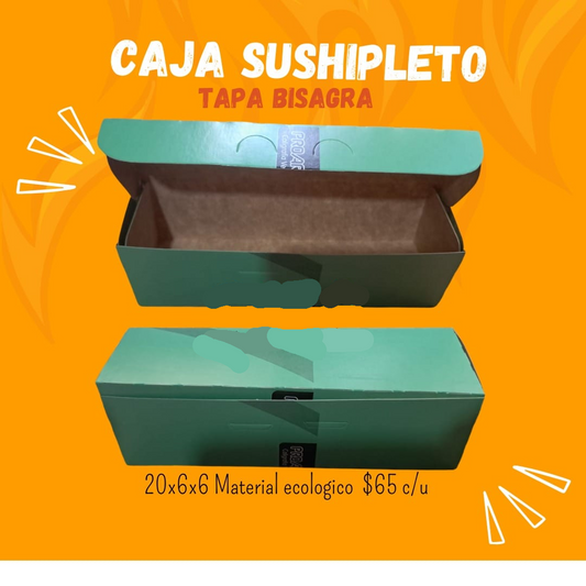 Caja sushipleto, cartón ecológico