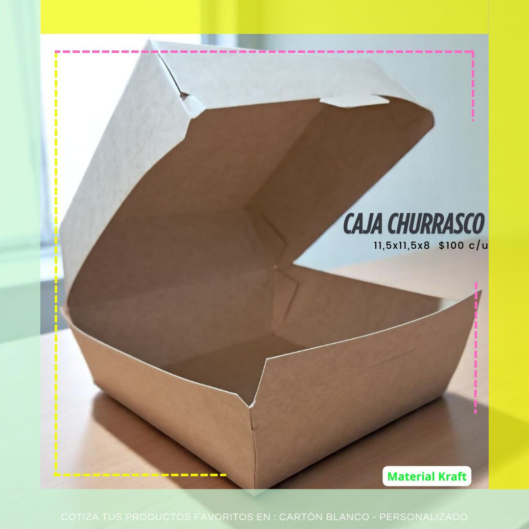 Caja churrasco kraft