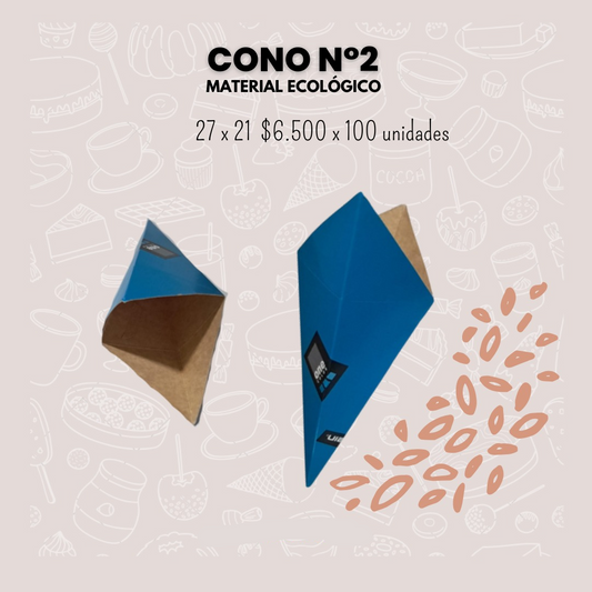 Cono N°2 cartón ecológico