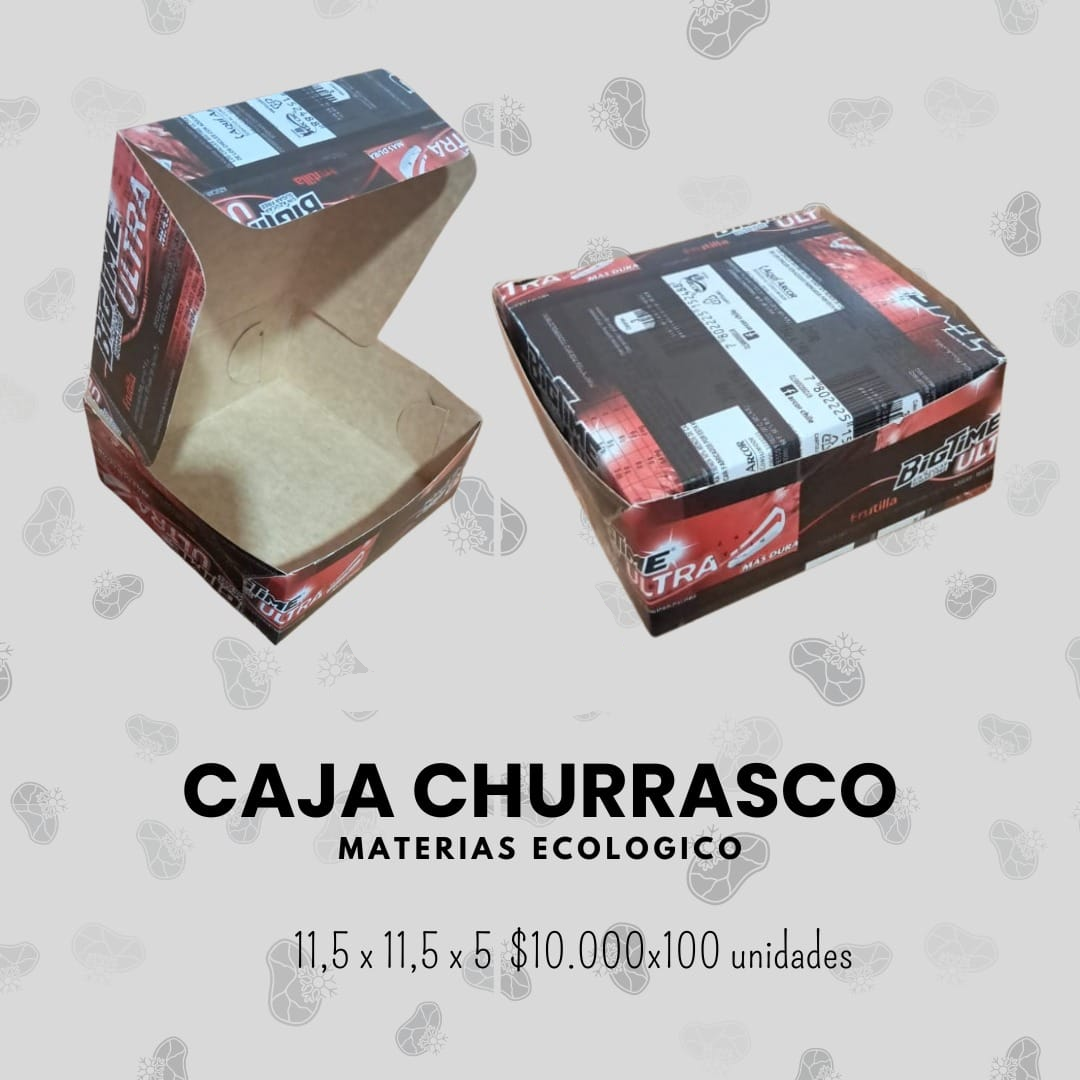 Caja churrasco 11.5x11.5x5