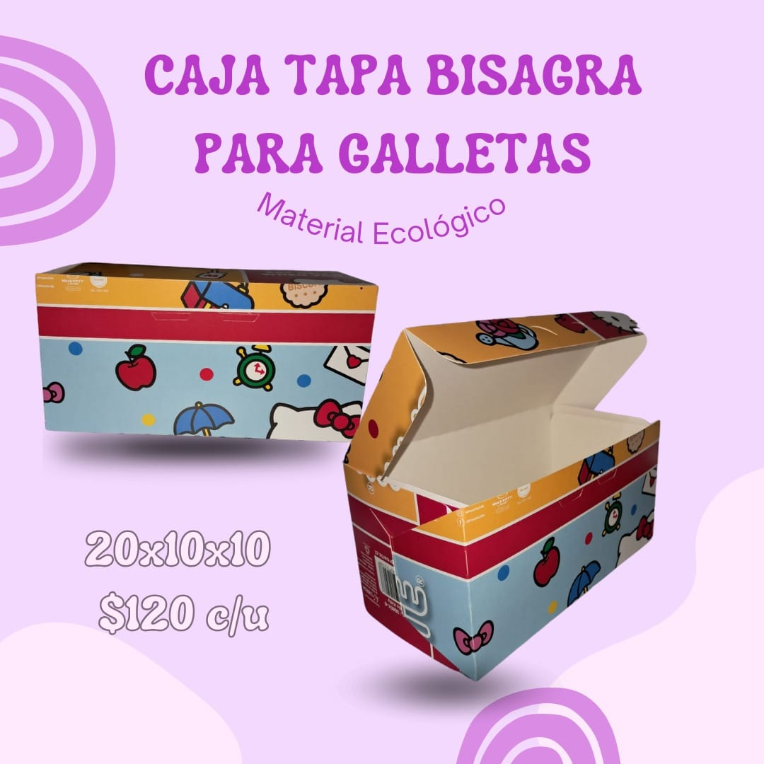 Caja galletas estilo NY cartón ecológico