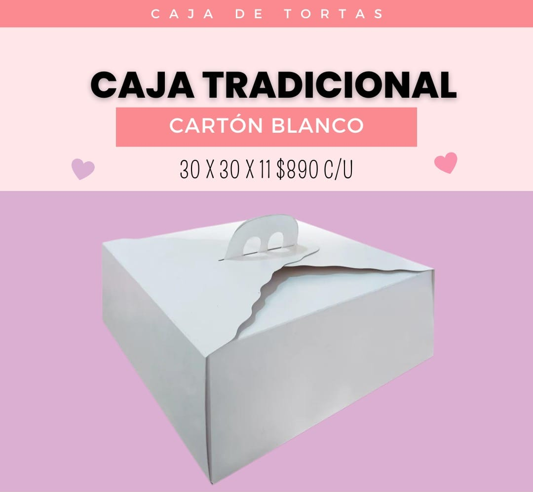 Caja torta tradicional