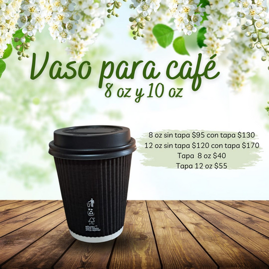 Vaso para café ☕ paquetes de 50 unidades️
